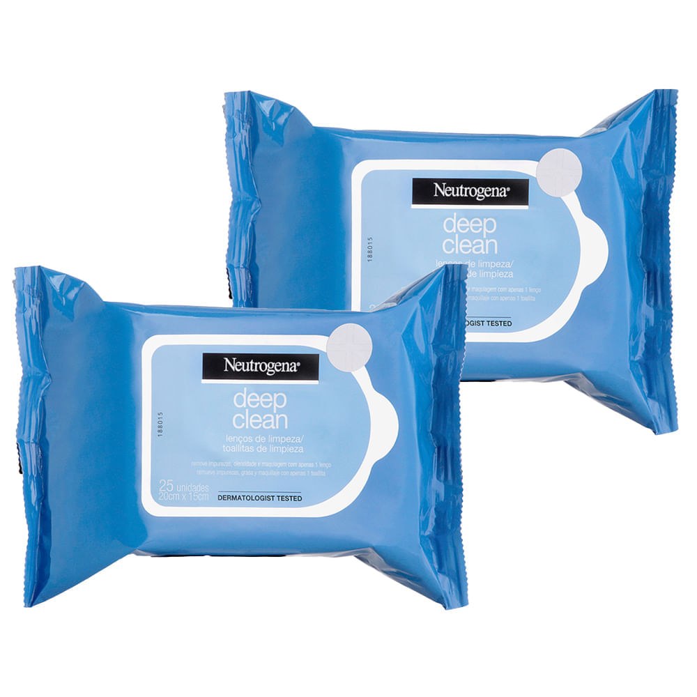 Neutrogena - Deep Clean Intensive - Kit Lenço Demaquilante - 2 Unidades — Neutrogena | Farmácia Resyla