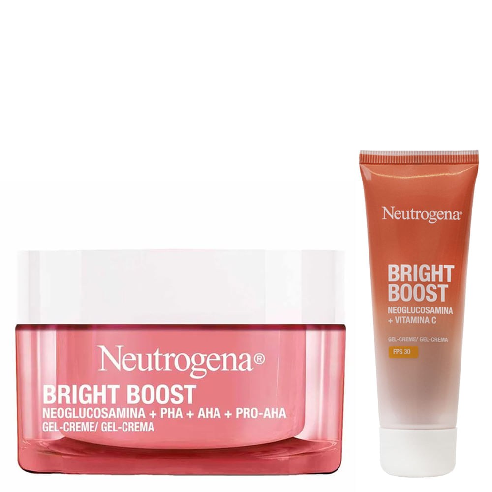 Neutrogena - Kit Bright Boost - Gel Creme Facial Antissinais 50ml + Gel Creme FPS 30 40g — Neutrogena | Farmácia Resyla