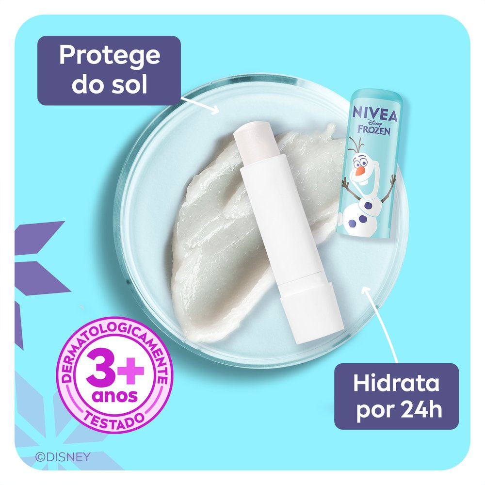 NIVEA Hidratante Labial Incolor 4,8g - Ed. Limitada Disney Olaf — imagem 4 | Farmácia Resyla