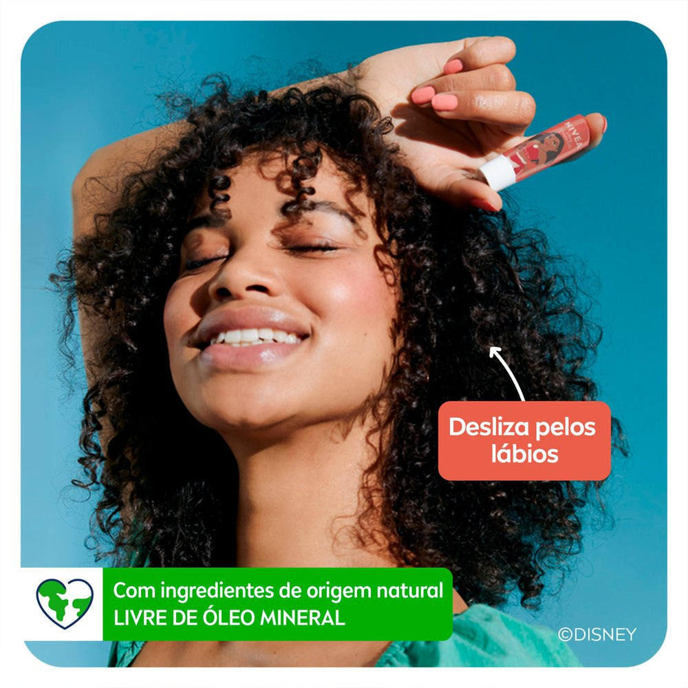 NIVEA Hidratante Labial Pêssego Shine 4,8g - Ed. Limitada Disney Moana — imagem 3 | Farmácia Resyla