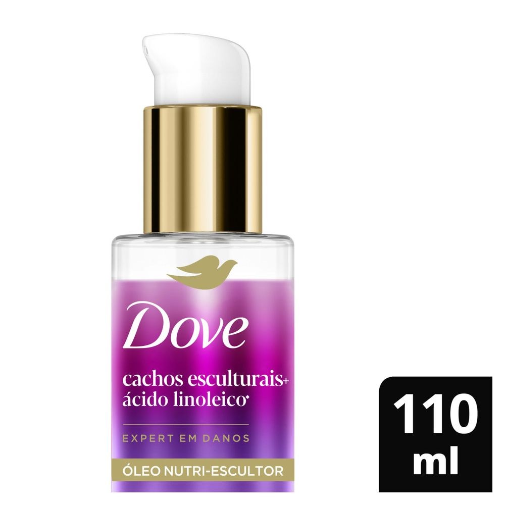 Óleo Capilar Nutri-Escultor Dove Cachos Esculturais + Ácido Linoleico 110ml — Dove | Farmácia Resyla