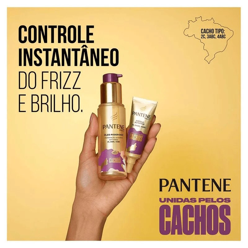 Óleo Capilar Pantene Unidas Pelos Cachos 95ml — imagem 3 | Farmácia Resyla