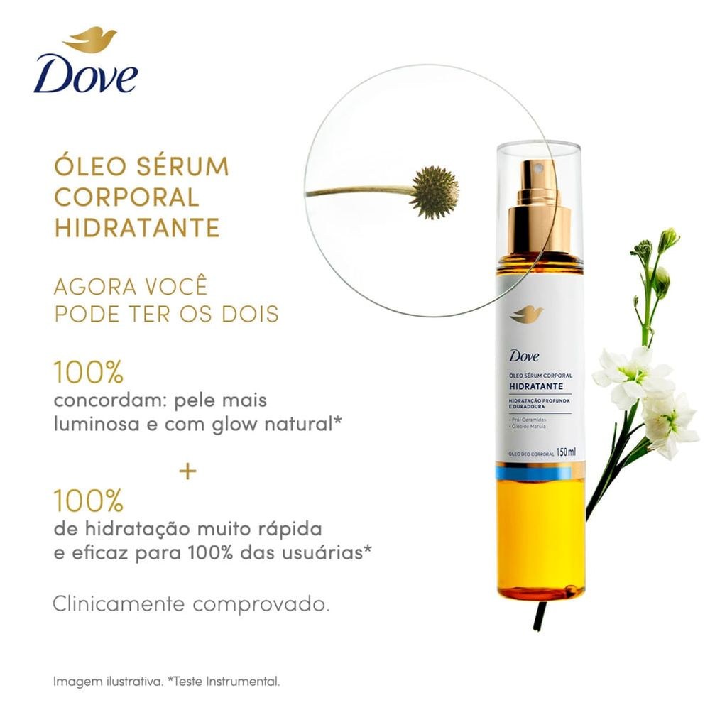Óleo Corporal Dove Sérum Deo Pró-Ceramidas E Óleo De Marula Hidratante Spray 150ml — imagem 4 | Farmácia Resyla