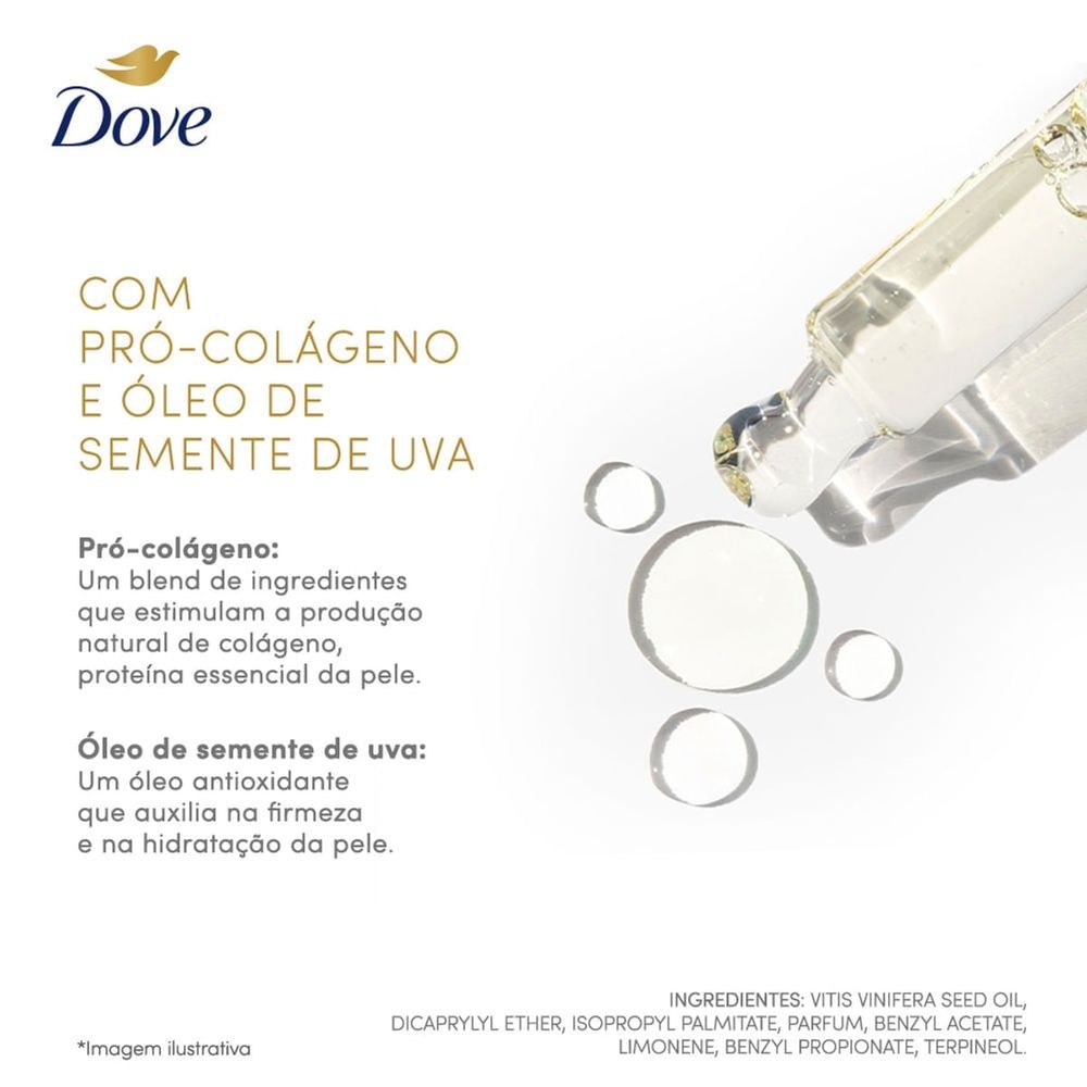 Óleo Corporal Dove Sérum Deo Pró-Colágeno E Óleo De Semente De Uva Firmador Spray150ml — imagem 4 | Farmácia Resyla