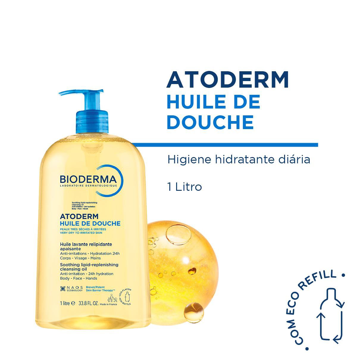 Óleo de Banho Bioderma Atoderm Hidratante 1 Litro — imagem 2 | Farmácia Resyla