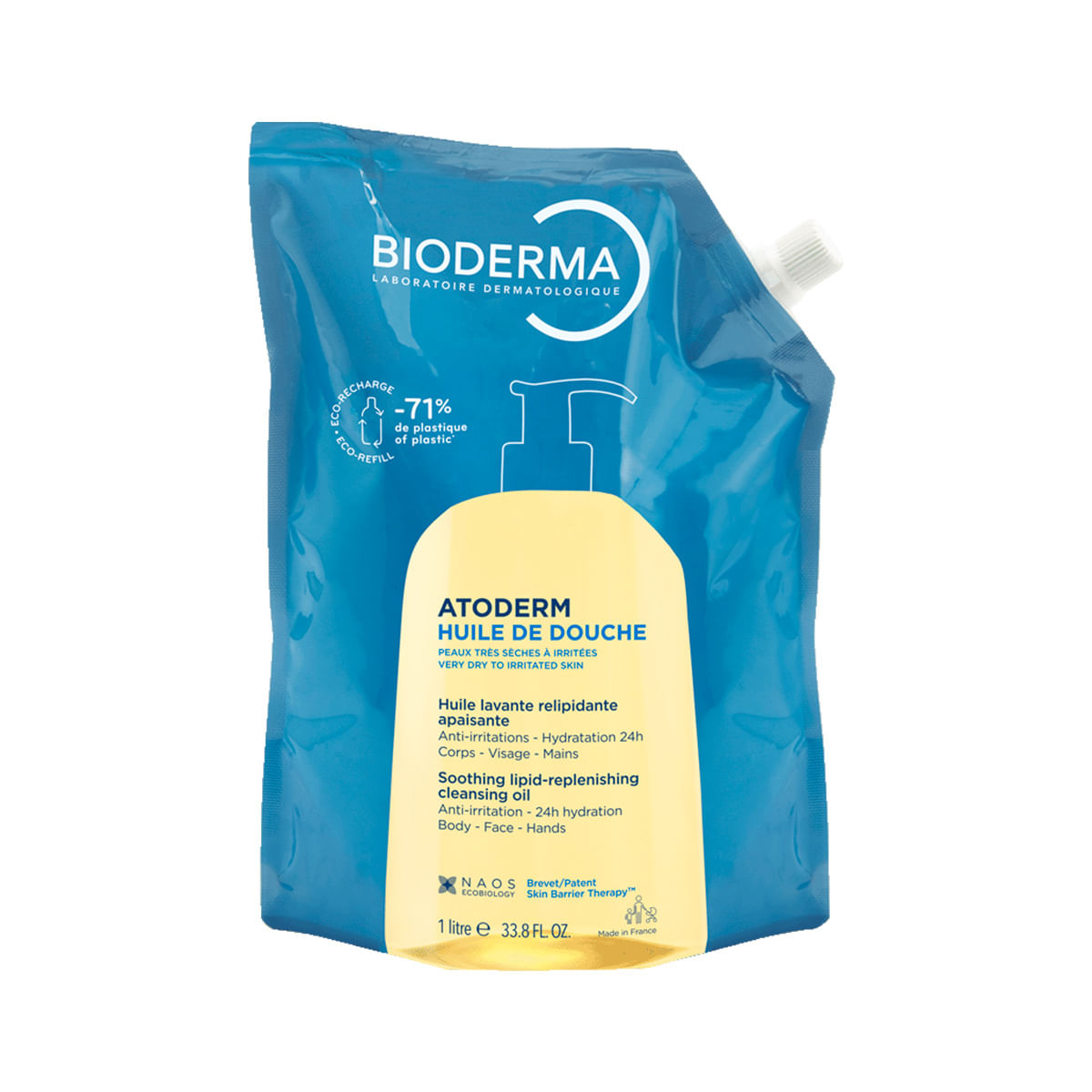 Óleo De Banho Bioderma Hidratante Atoderm Huile De Douche Refil 1l — Bioderma | Farmácia Resyla