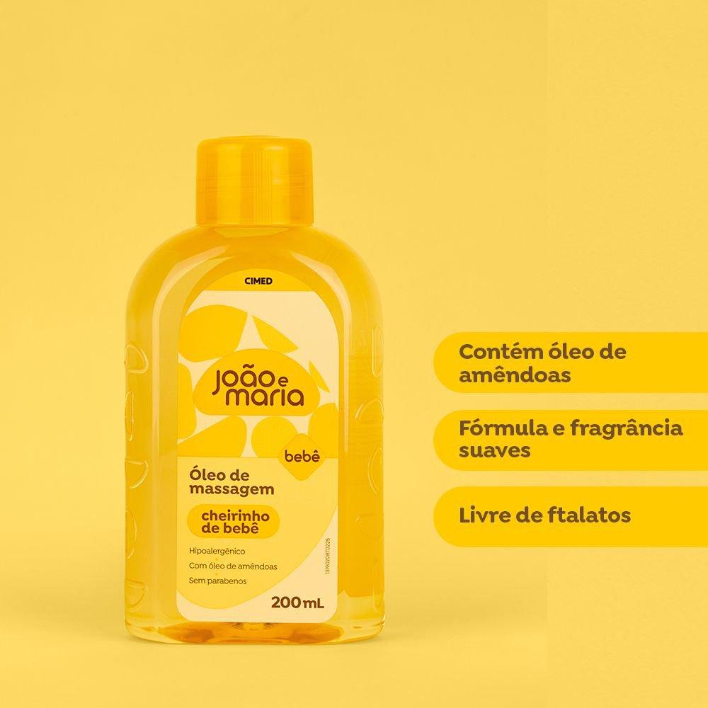 Óleo De Massagem João E Maria Cheirinho De Bebê Com Óleo De Amêndoas 200ml — imagem 4 | Farmácia Resyla