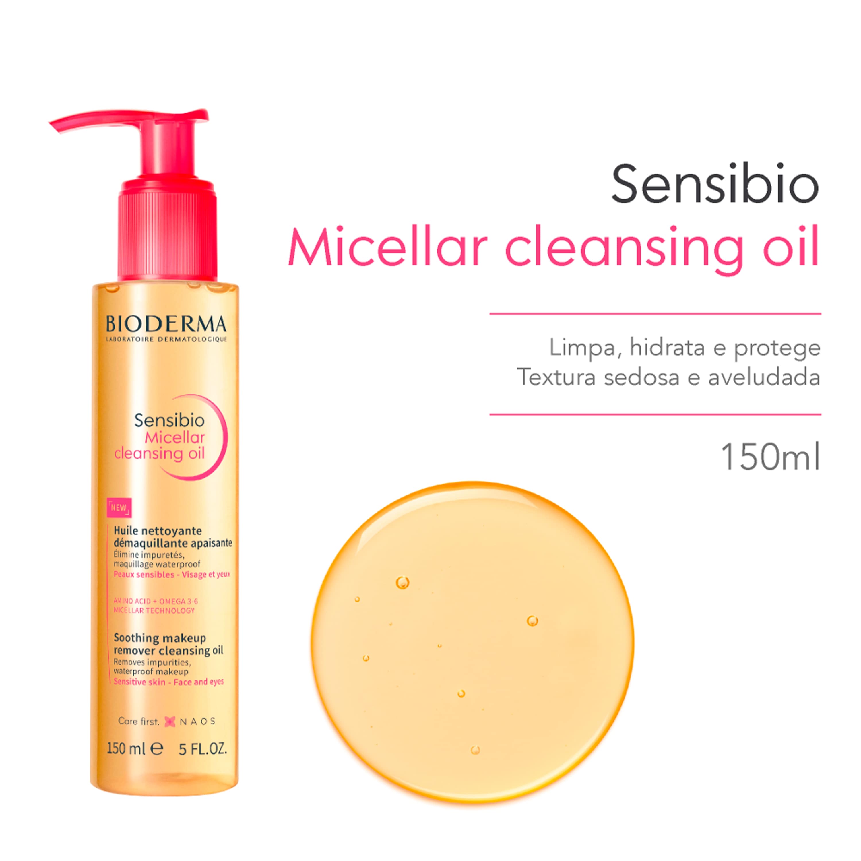 Óleo Demaquilante Bioderma Sensibio Micelar Cleansing 150ml — imagem 2 | Farmácia Resyla