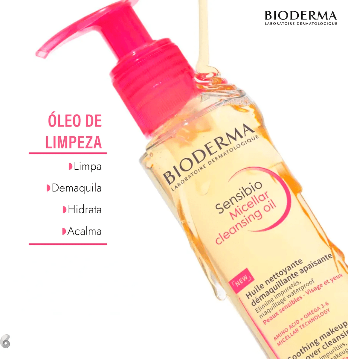Óleo Demaquilante Bioderma Sensibio Micelar Cleansing 150ml — imagem 3 | Farmácia Resyla