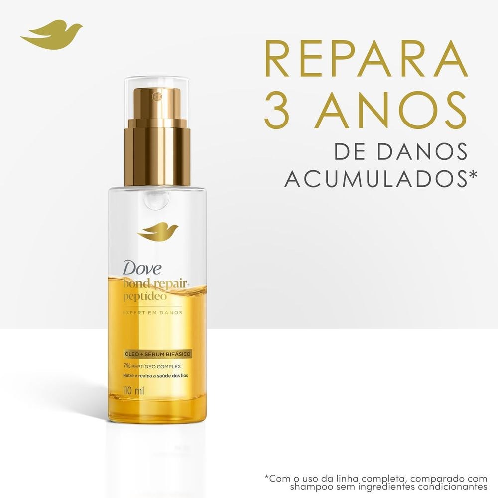 Óleo e Sérum Bifásico Dove Bond Repair + Peptídeo 110ml — imagem 4 | Farmácia Resyla