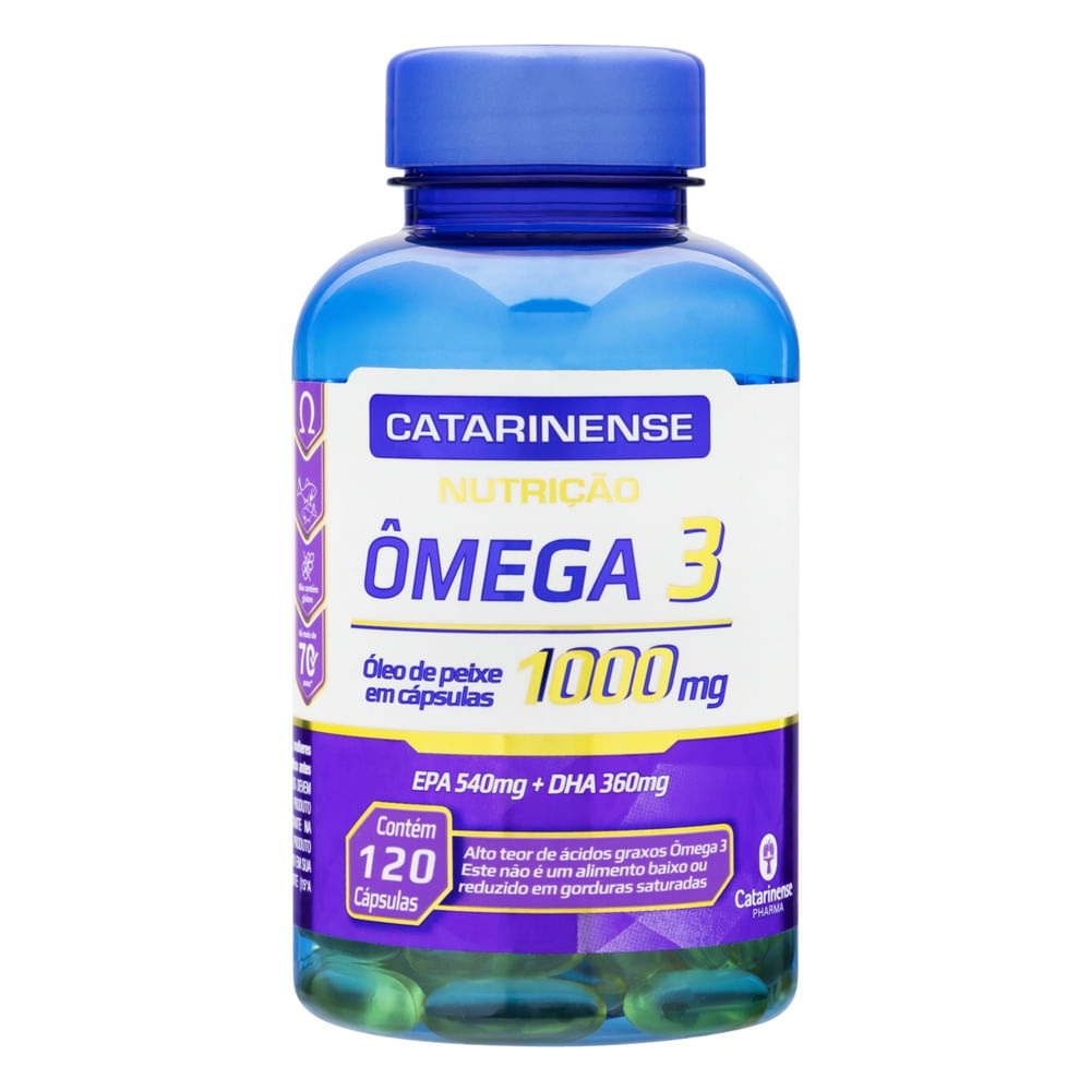 Ômega 3 Catarinense 1000mg 120 Cápsulas — Catarinense | Farmácia Resyla