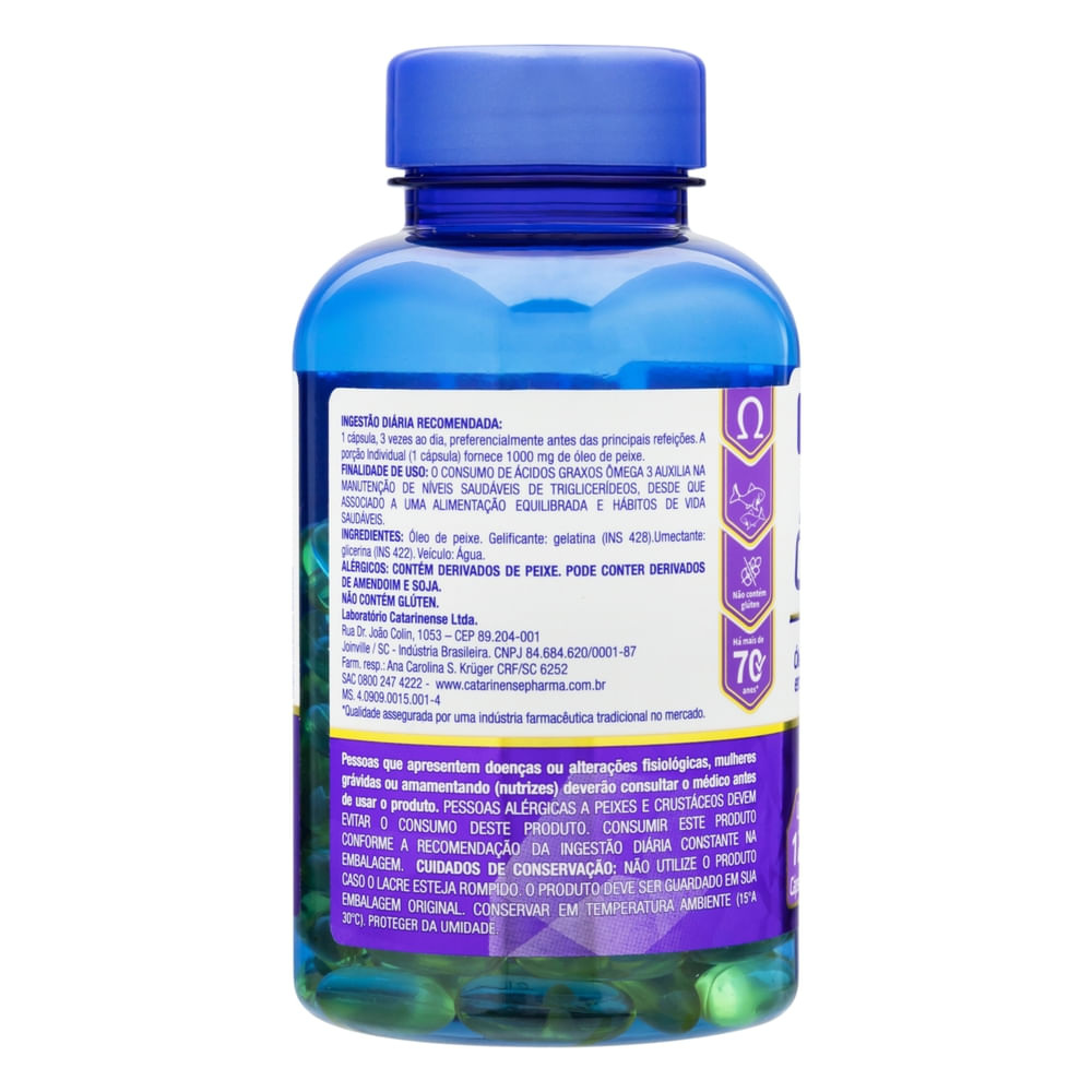 Ômega 3 Catarinense 1000mg 120 Cápsulas — imagem 3 | Farmácia Resyla
