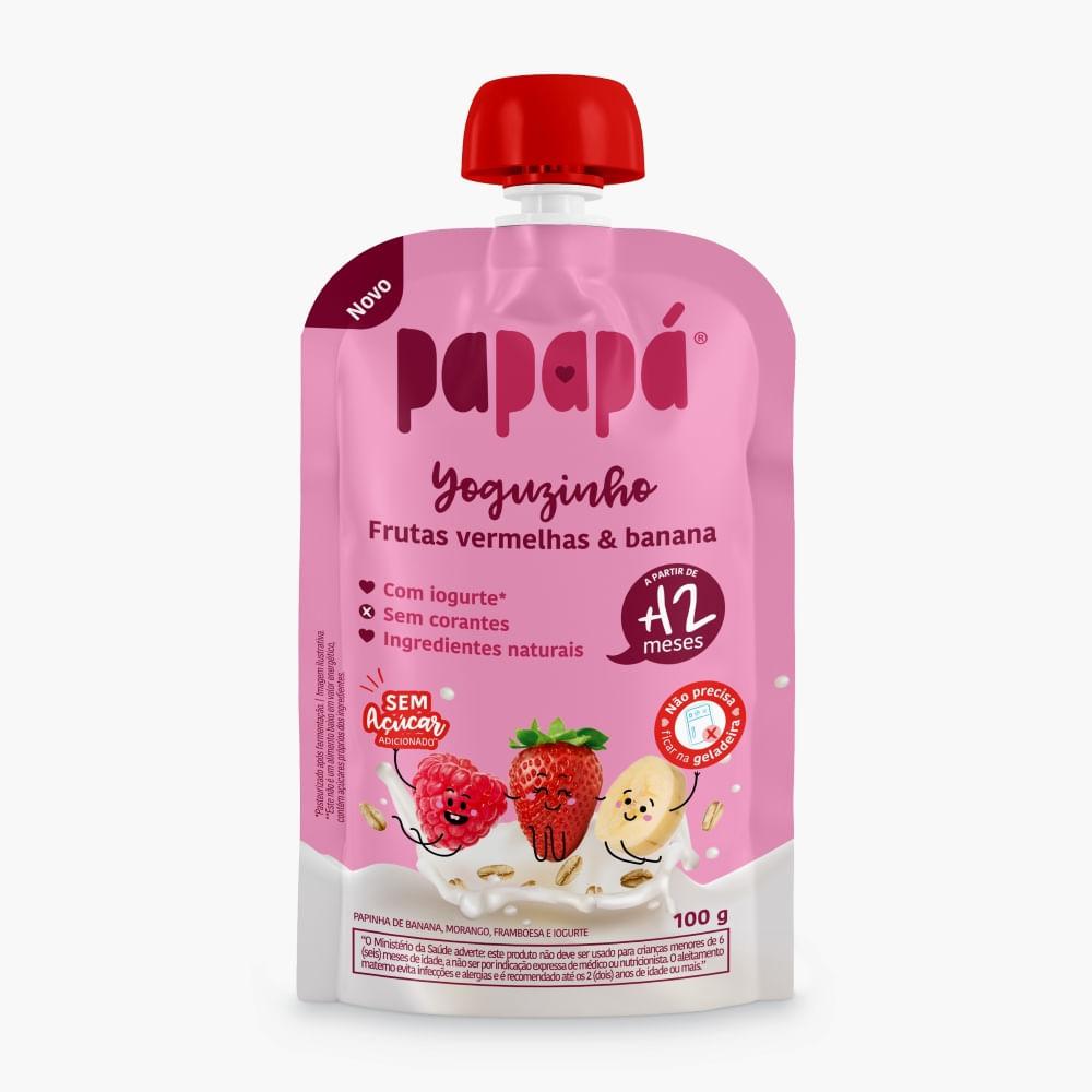 Papinha Papapá Yoguzinho Iogurte De Frutas Vermelhas Sem Adição De Açúcar 100g — Papapá | Farmácia Resyla