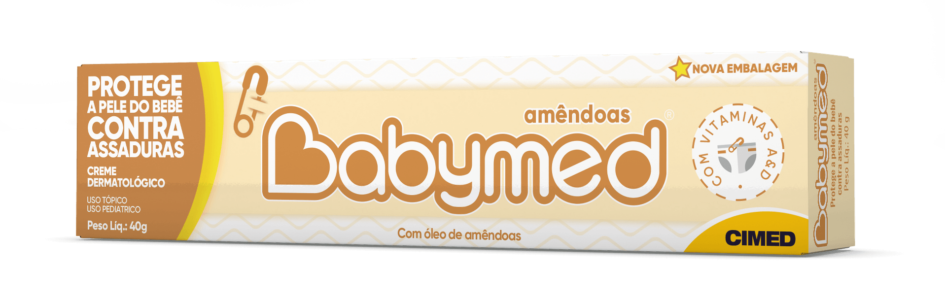 Pomada para Assadura Babymed Óleo de Amêndoas 40g — imagem 2 | Farmácia Resyla