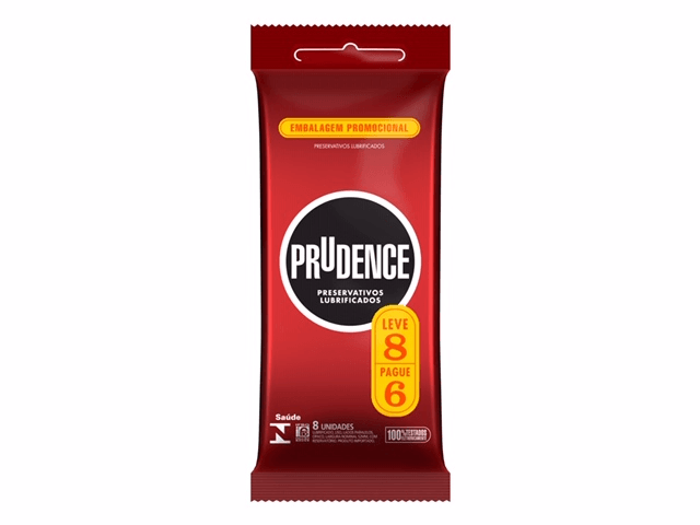 Preservativo Prudence Lubrificado 8 Unidades — Prudence | Farmácia Resyla