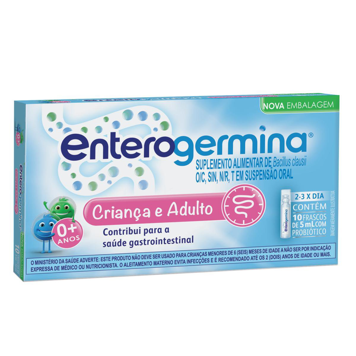 Probiótico Enterogermina 10 Frascos De 5ml — imagem 2 | Farmácia Resyla
