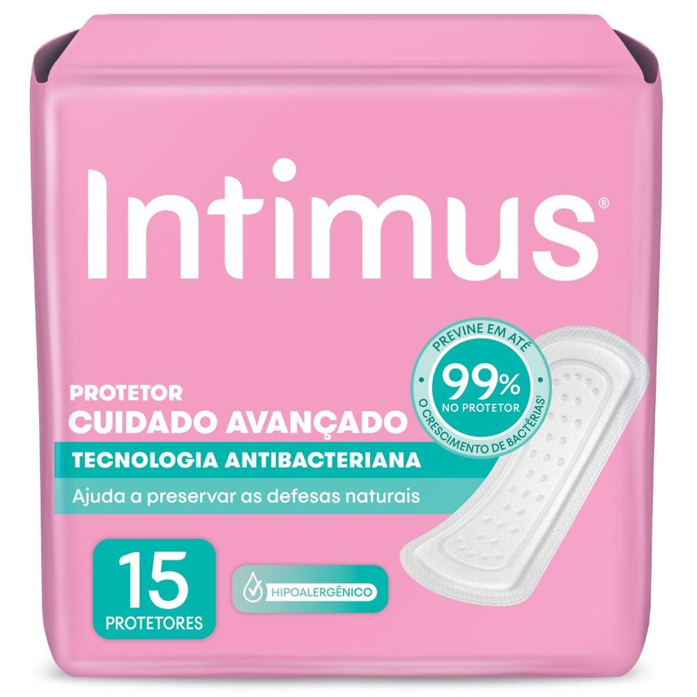 Protetor Diário Intimus Cuidado Avançando Tecnologia Antibacteriana 15 Unidades — Intimus | Farmácia Resyla