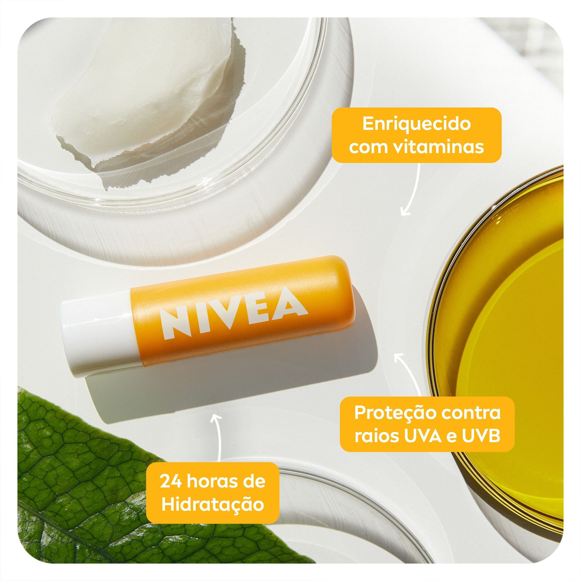 Protetor Labial Nivea Sun Protect Hidratante FPS30 4,8g — imagem 4 | Farmácia Resyla