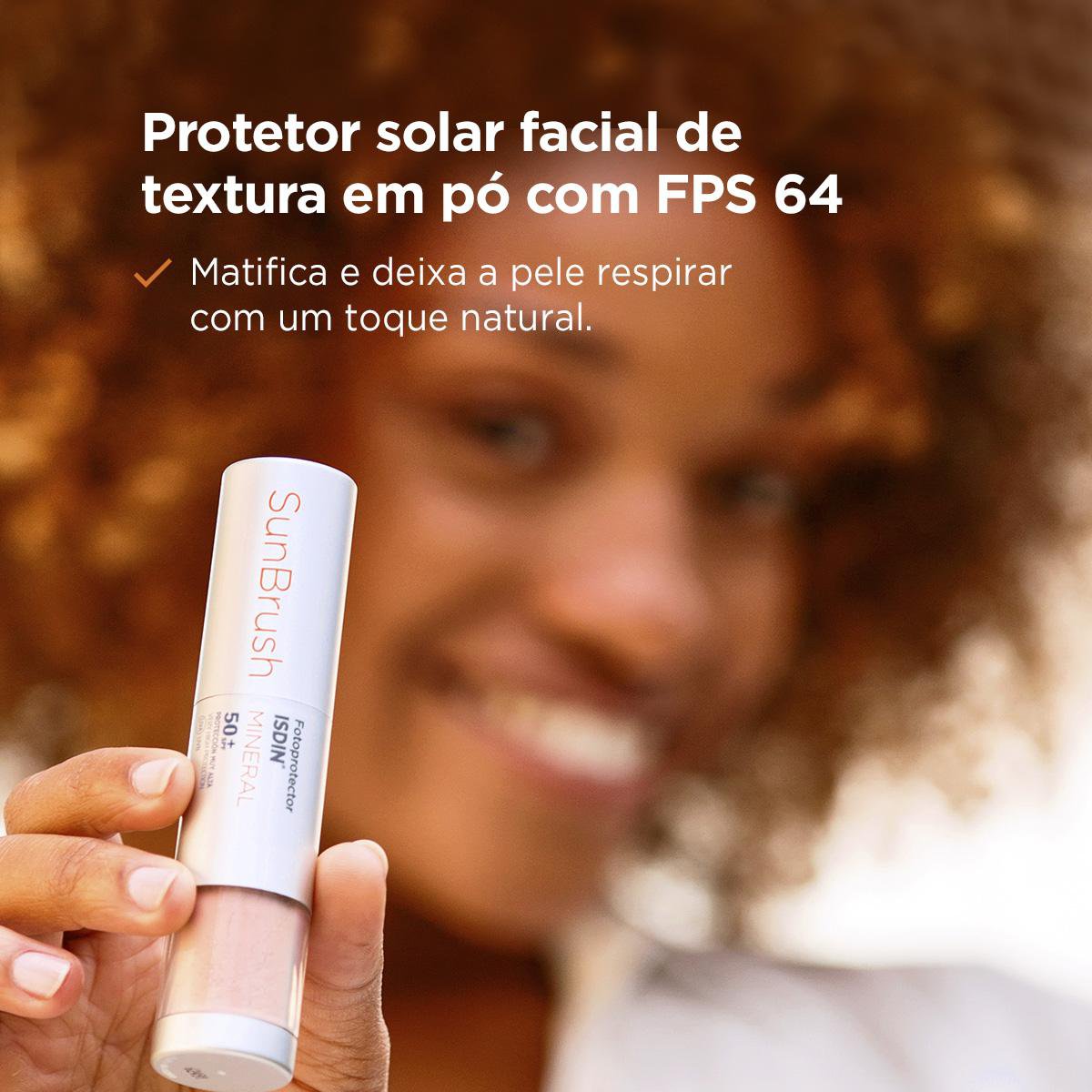 Protetor Solar Em Pó Isdin Sun Brush Mineral Fps 50+ - 4g — imagem 3 | Farmácia Resyla
