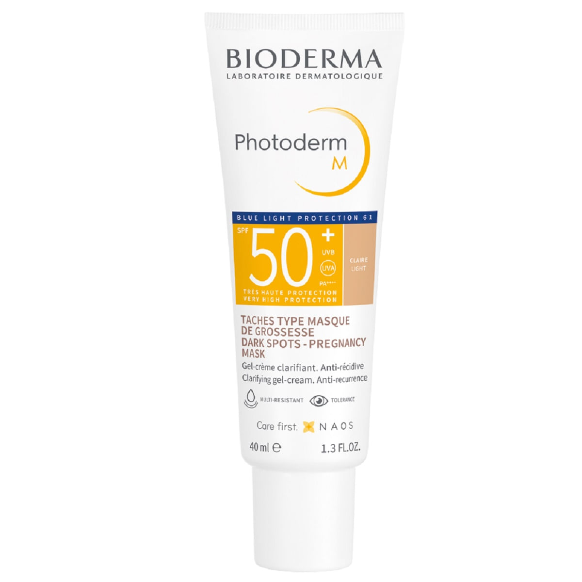 Protetor Solar Facial Bioderma Photoderm M Ação Clareadora FPS 50+ Cor 2.0 40ml — Bioderma | Farmácia Resyla
