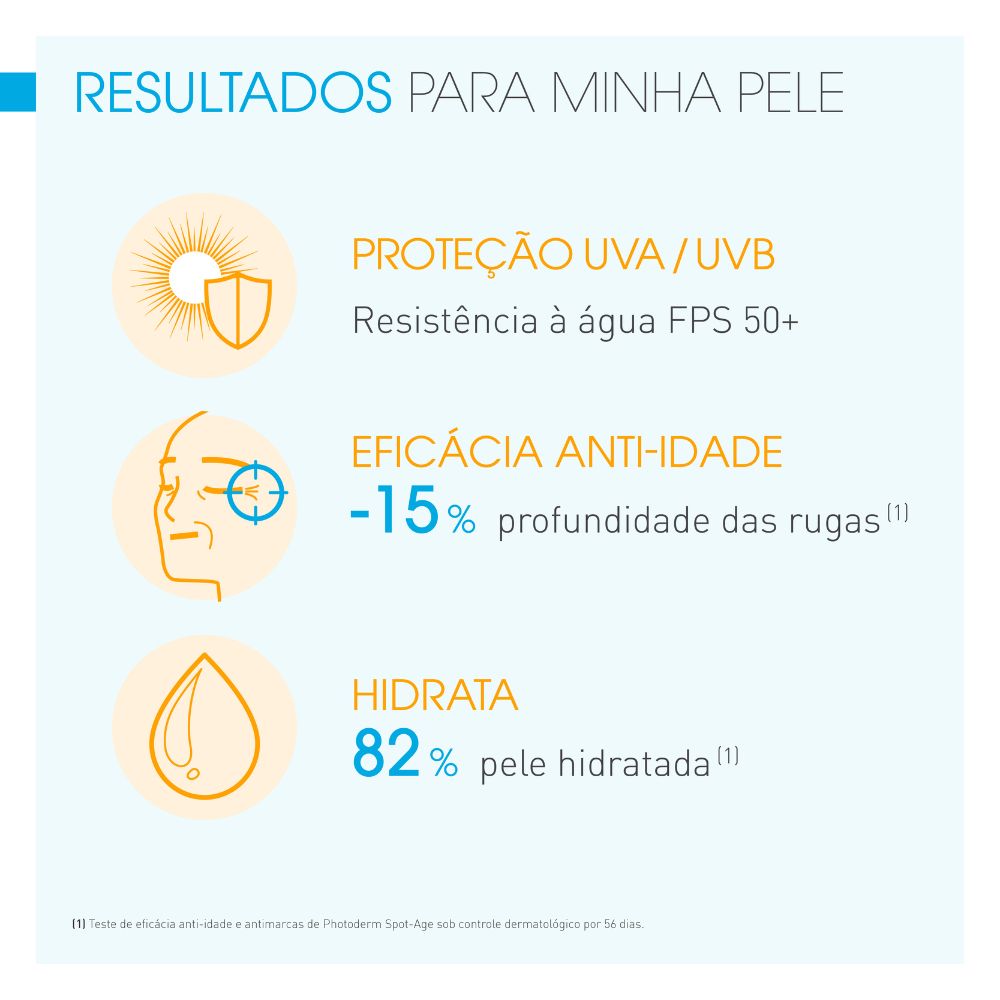 Protetor Solar Facial Bioderma Photoderm Spot Age FPS50+ Anti-idade Anti-marcas 40ml — imagem 4 | Farmácia Resyla