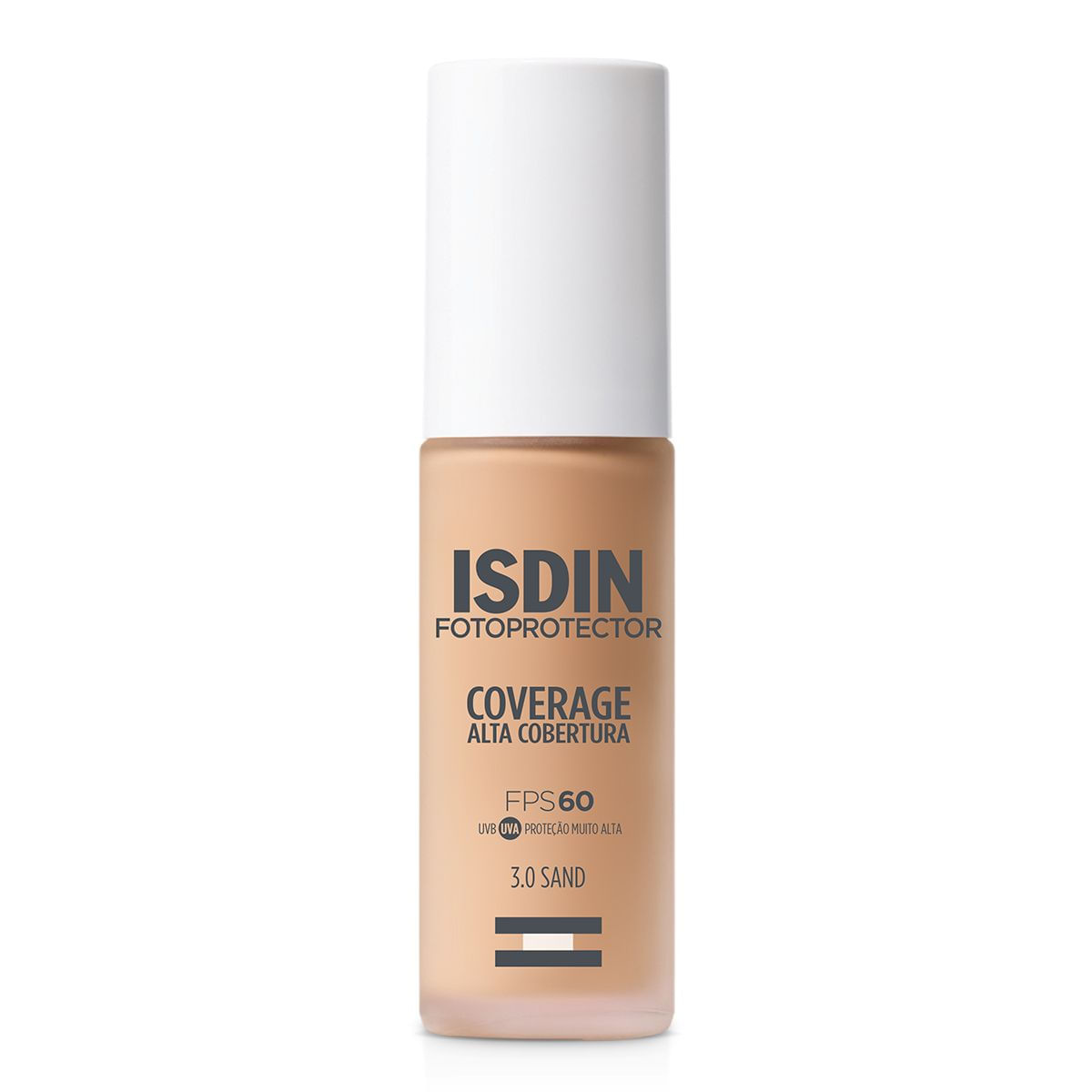 Protetor Solar Facial Isdin Fotoprotector Coverage Alta Cobertura Fps60 Cor 3.0 30g — Isdin | Farmácia Resyla