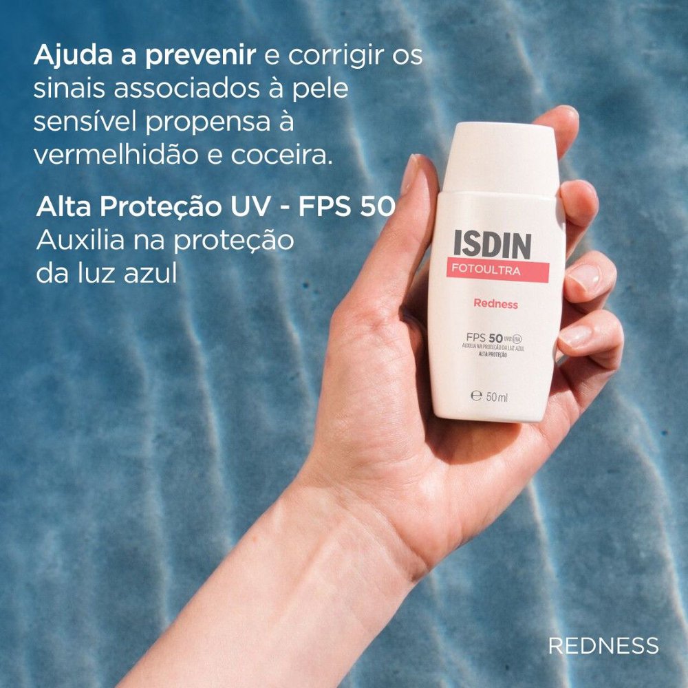 Protetor Solar Facial ISDIN Redness FPS50 50ml — imagem 4 | Farmácia Resyla
