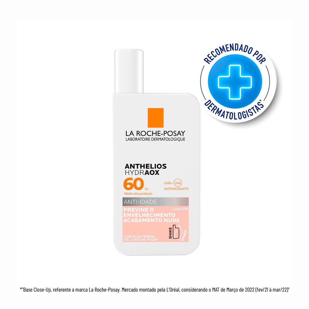 Protetor Solar Facial La Roche-Posay Anthelios Hydraox FPS60 Anti-idade Com Cor 50g — imagem 2 | Farmácia Resyla