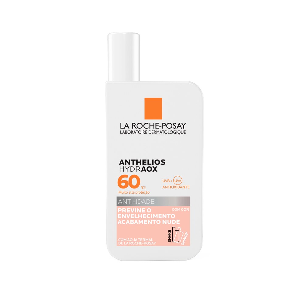 Protetor Solar Facial La Roche-Posay Anthelios Hydraox FPS60 Anti-idade Com Cor 50g — imagem 3 | Farmácia Resyla