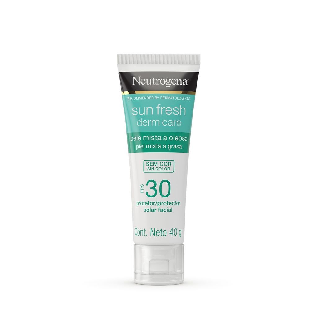 Protetor Solar Facial Neutrogena Sun Fresh Derm Care FPS30 Pele Mista a Oleosa Sem Cor 40g — imagem 2 | Farmácia Resyla