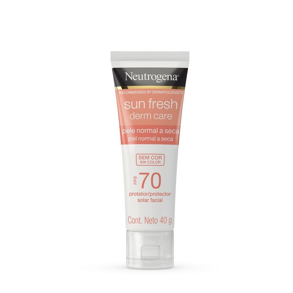 Protetor Solar Facial Neutrogena Sun Fresh Derm Care FPS70 Pele Normal a Seca Sem Cor 40g — imagem 2 | Farmácia Resyla
