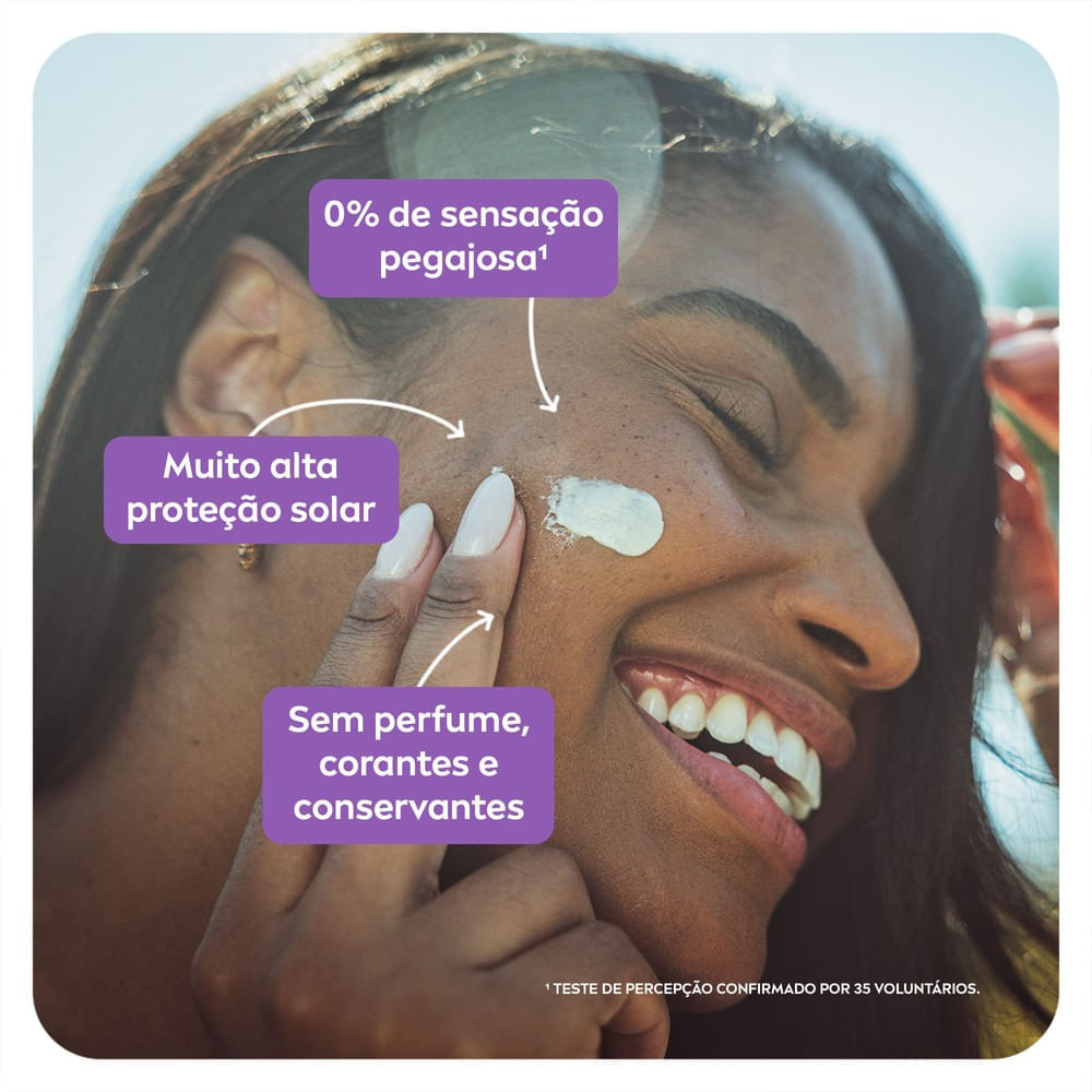 Protetor Solar Facial Nivea Sun Beauty Expert Sensitive FPS50 Anti-idade Sem Perfume 50g — imagem 4 | Farmácia Resyla