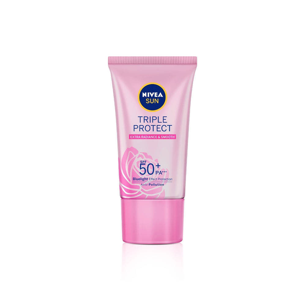 Protetor Solar Facial Nivea Sun Tripla Proteção FPS50 Pele Radiante 40ml — Nivea | Farmácia Resyla