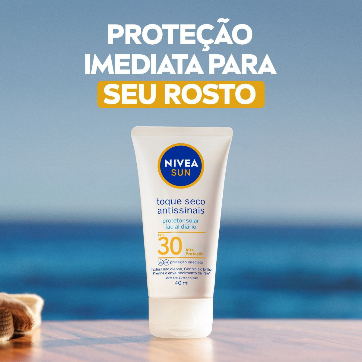 Protetor Solar Facial Nivea Toque Seco Antissinais Fps30 40ml — imagem 2 | Farmácia Resyla