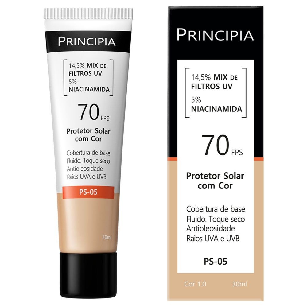 Protetor Solar Facial Principia Ps-05 Cor 1.0 Fps70 30ml — Principia | Farmácia Resyla