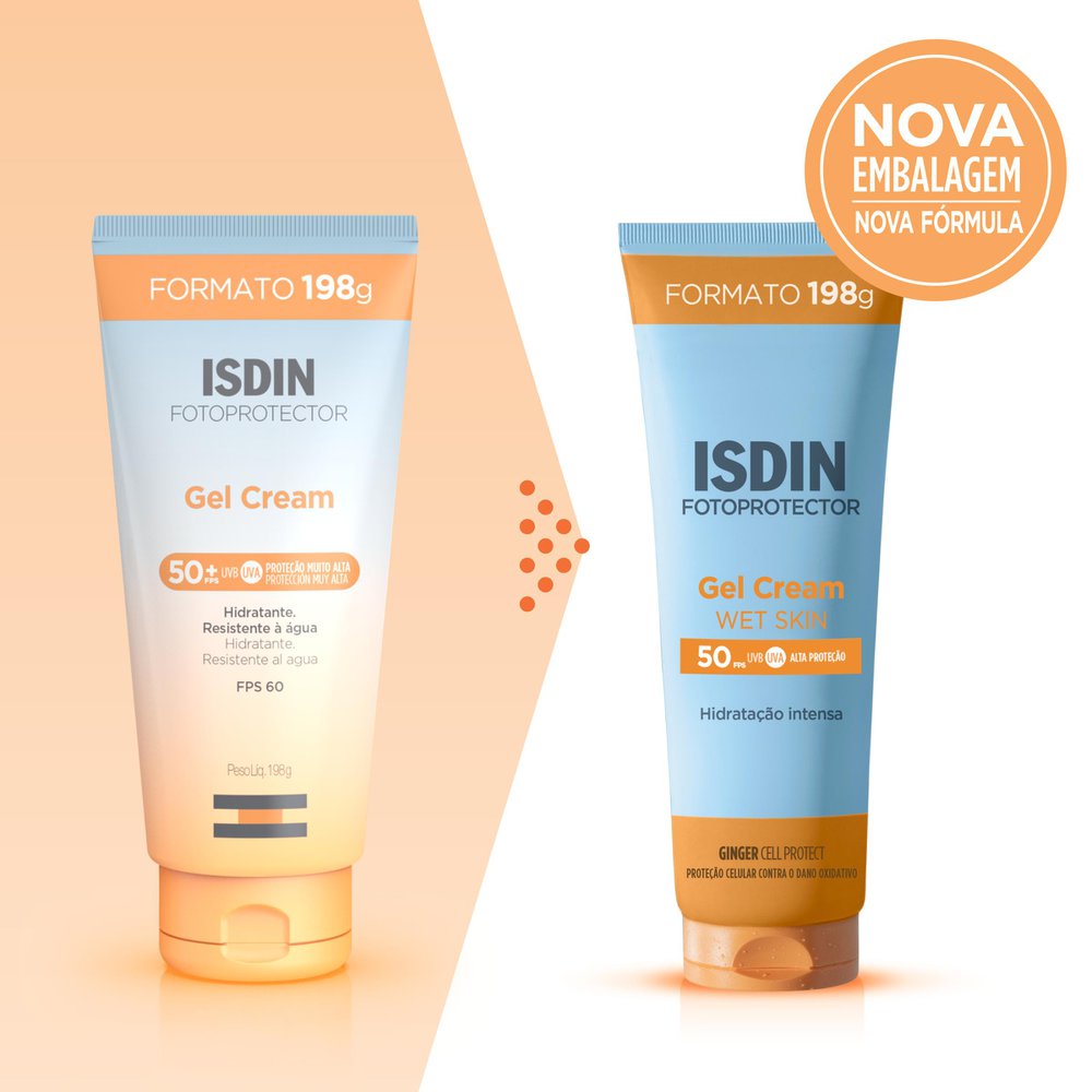 Protetor Solar ISDIN Gel Cream FPS50+ Wet Skin 198g — imagem 2 | Farmácia Resyla