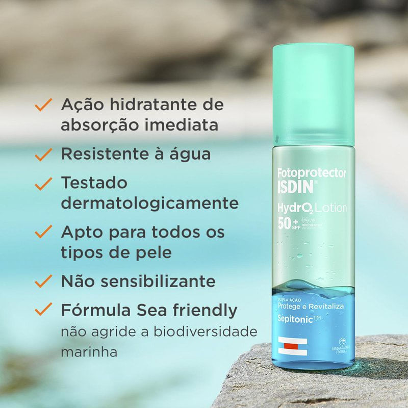 Protetor Solar Isdin Hydrolotion Fps50+ 200ml — imagem 4 | Farmácia Resyla