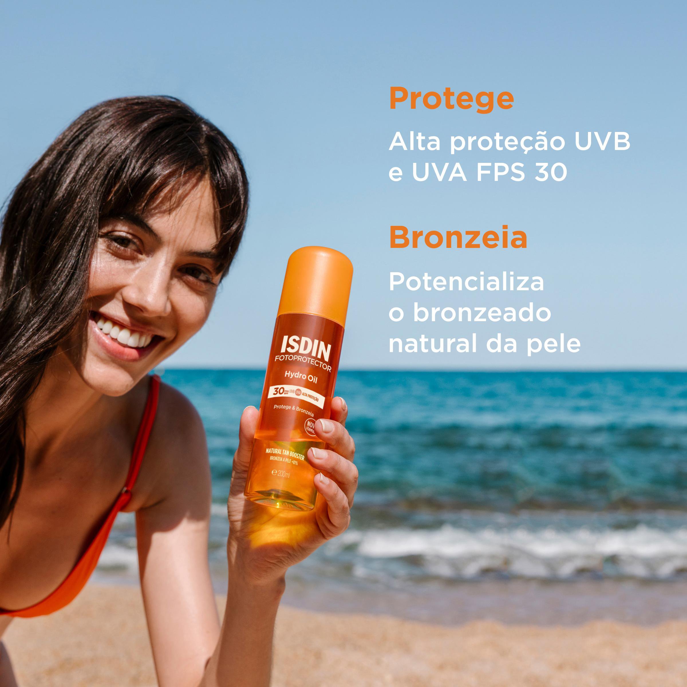 Protetor Solar ISDIN HydroOil FPS30 Bifásico 200ml — imagem 2 | Farmácia Resyla