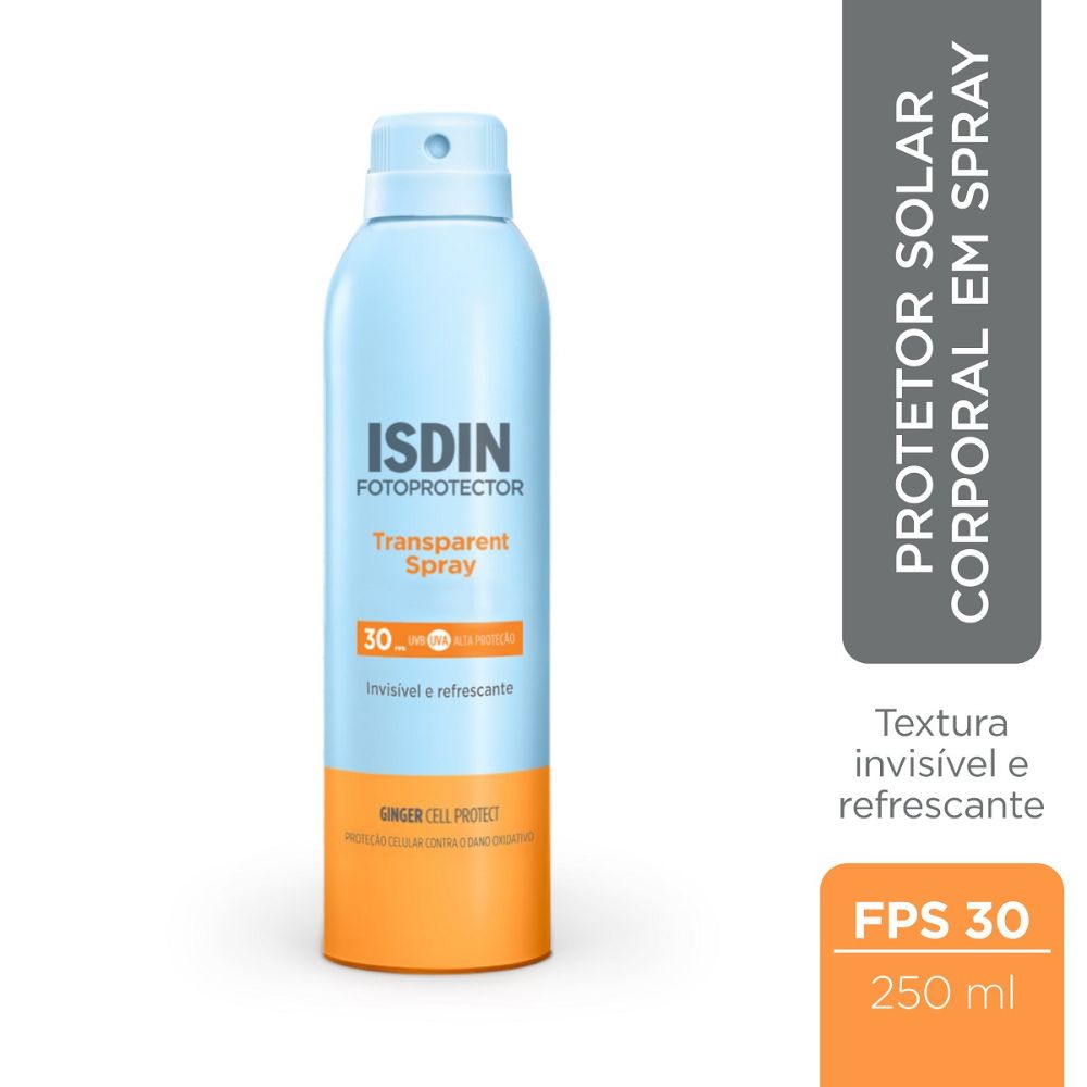 Protetor Solar ISDIN Transparent Spray FPS30 Wet Skin Aerossol 250ml — imagem 2 | Farmácia Resyla