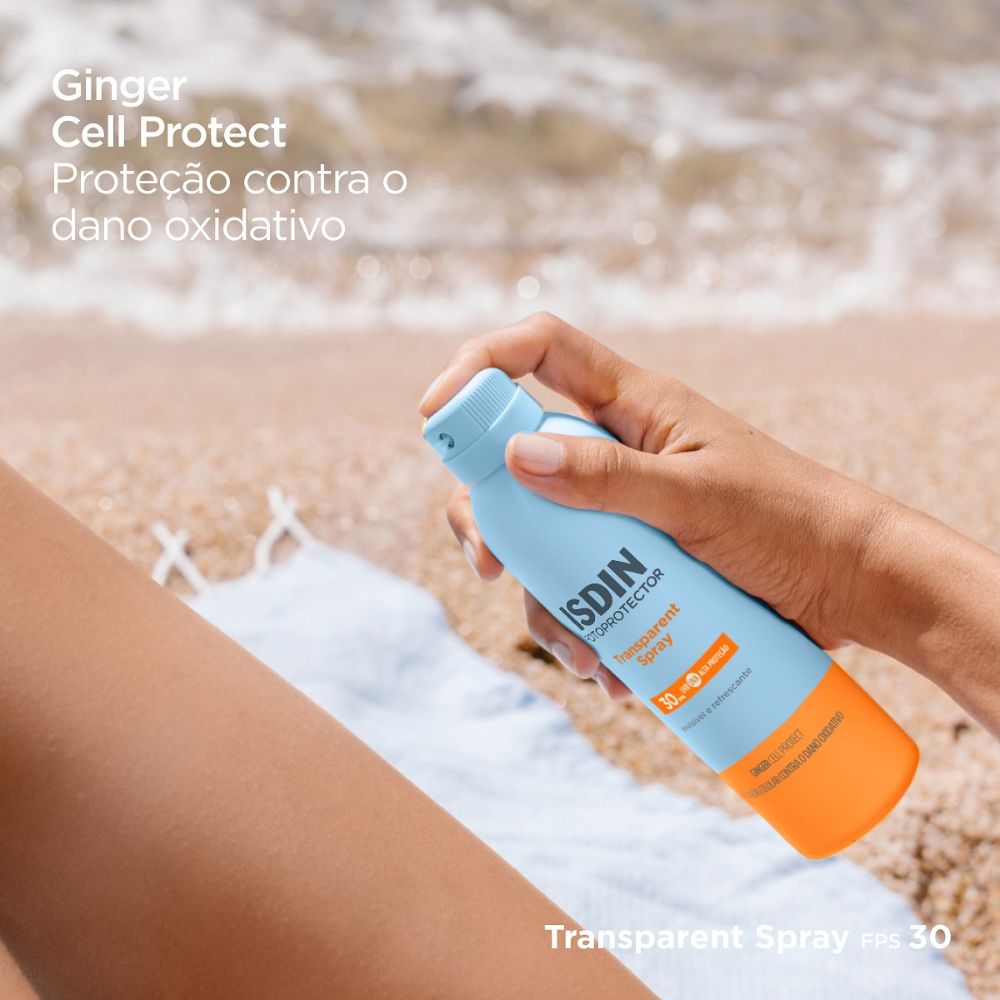 Protetor Solar ISDIN Transparent Spray FPS30 Wet Skin Aerossol 250ml — imagem 4 | Farmácia Resyla