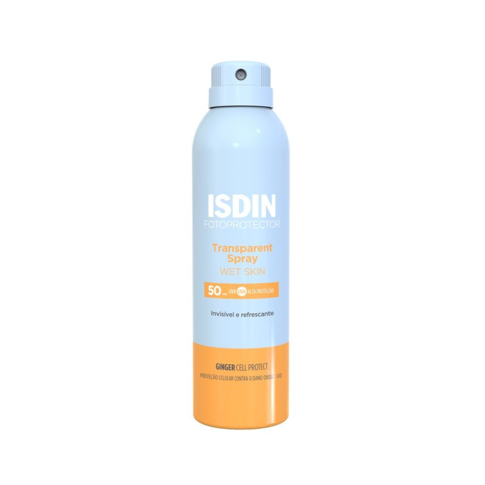 Protetor Solar ISDIN Transparent Spray FPS50 Wet Skin Aerossol 250ml — Isdin | Farmácia Resyla