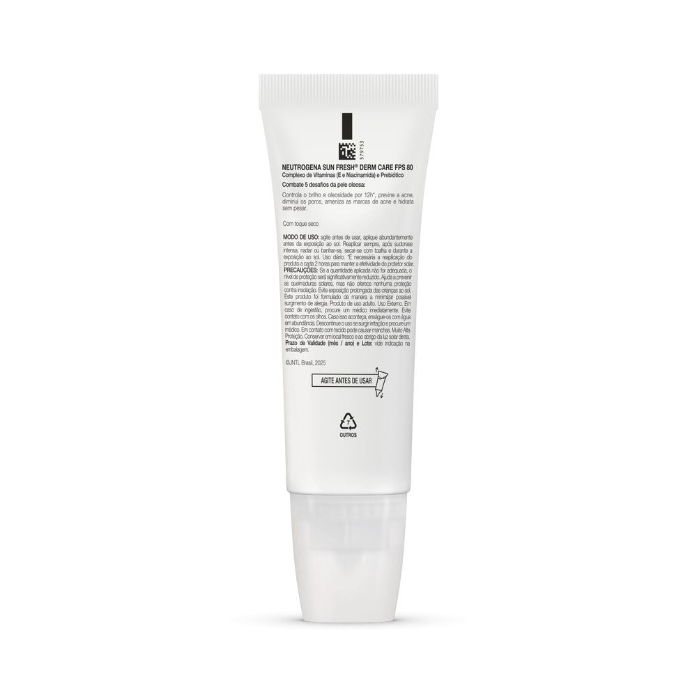Protetor Solar Neutrogena Facial Toque Seco Com Cor 3.0 Fps80 Sun Fresh 40ml — imagem 3 | Farmácia Resyla