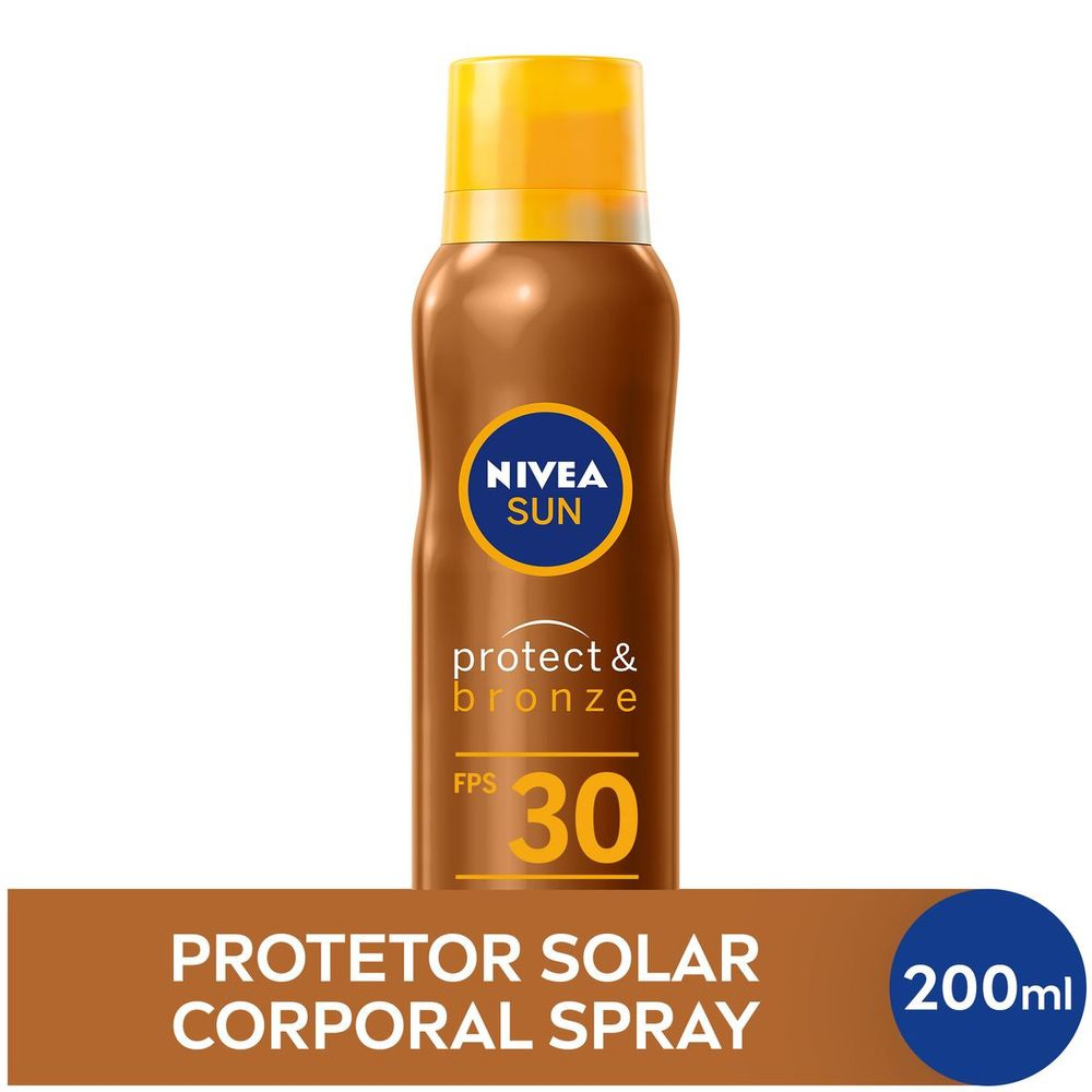 Protetor Solar Nivea Protect & Bronze Fps30 Aerosol 200ml — Nivea | Farmácia Resyla