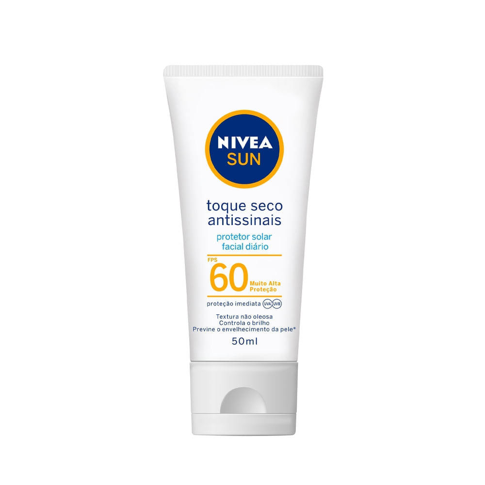 Protetor Solar Nivea Sun Facial Toque Seco  Fps60 50ml — imagem 2 | Farmácia Resyla