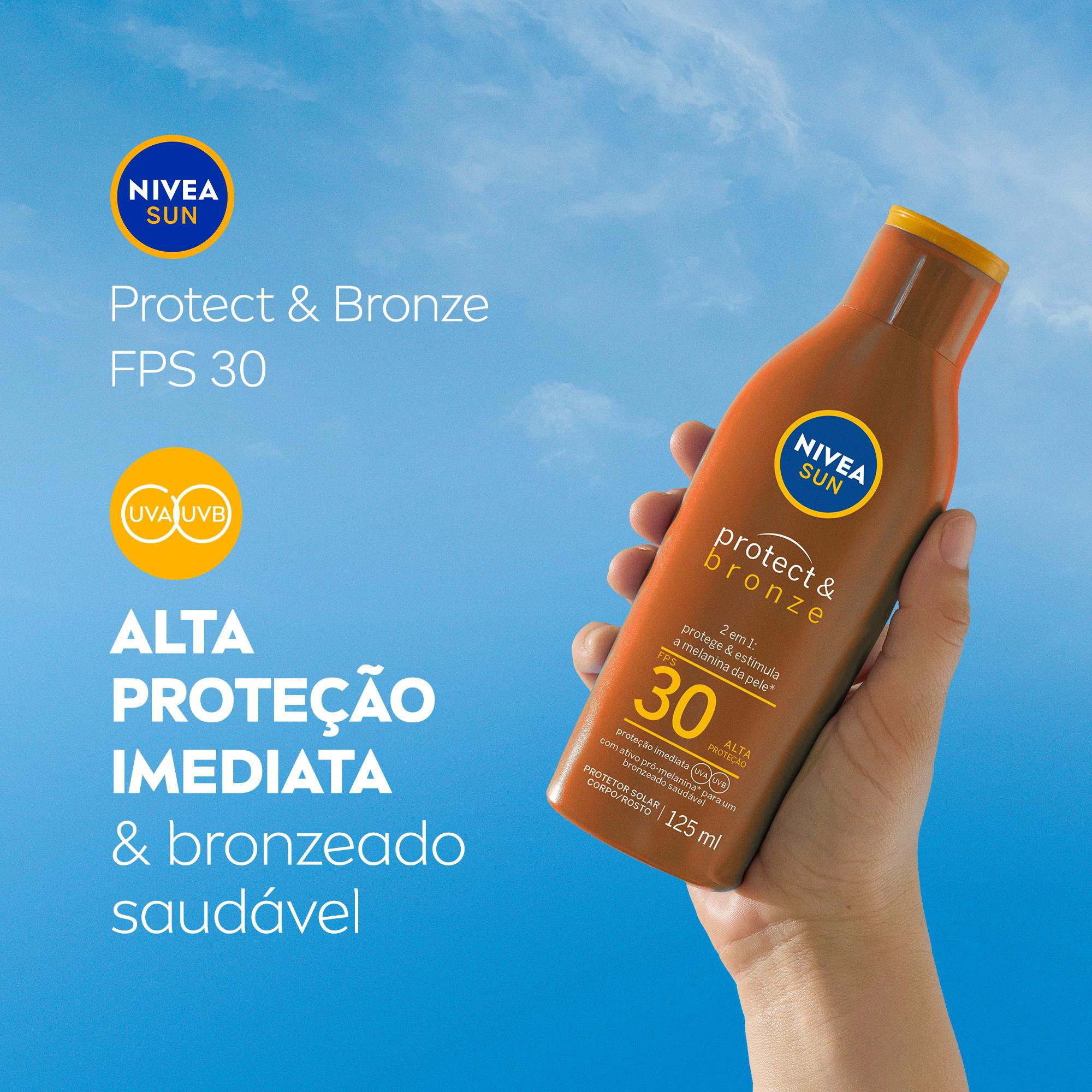 Protetor Solar Nivea Sun Protect & Bronze FPS30 125ml — imagem 3 | Farmácia Resyla