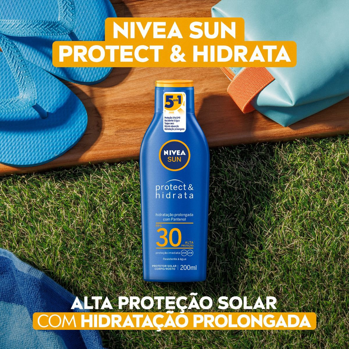 Protetor Solar Nivea Sun Protect & Hidrata FPS30 200ml — imagem 2 | Farmácia Resyla