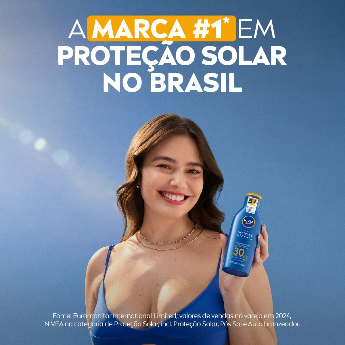 Protetor Solar Nivea Sun Protect & Hidrata FPS30 200ml — imagem 3 | Farmácia Resyla