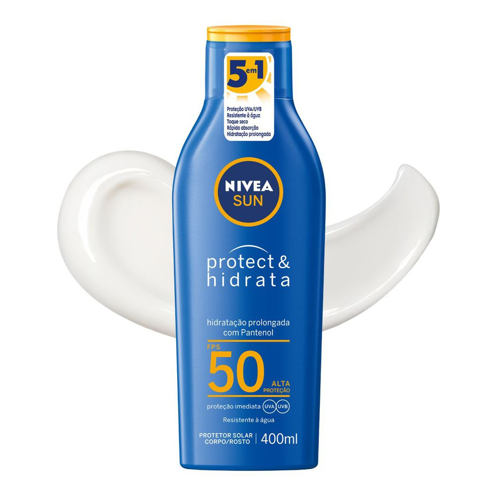 Protetor Solar Nivea Sun Protect & Hidrata FPS50 400ml — Nivea | Farmácia Resyla