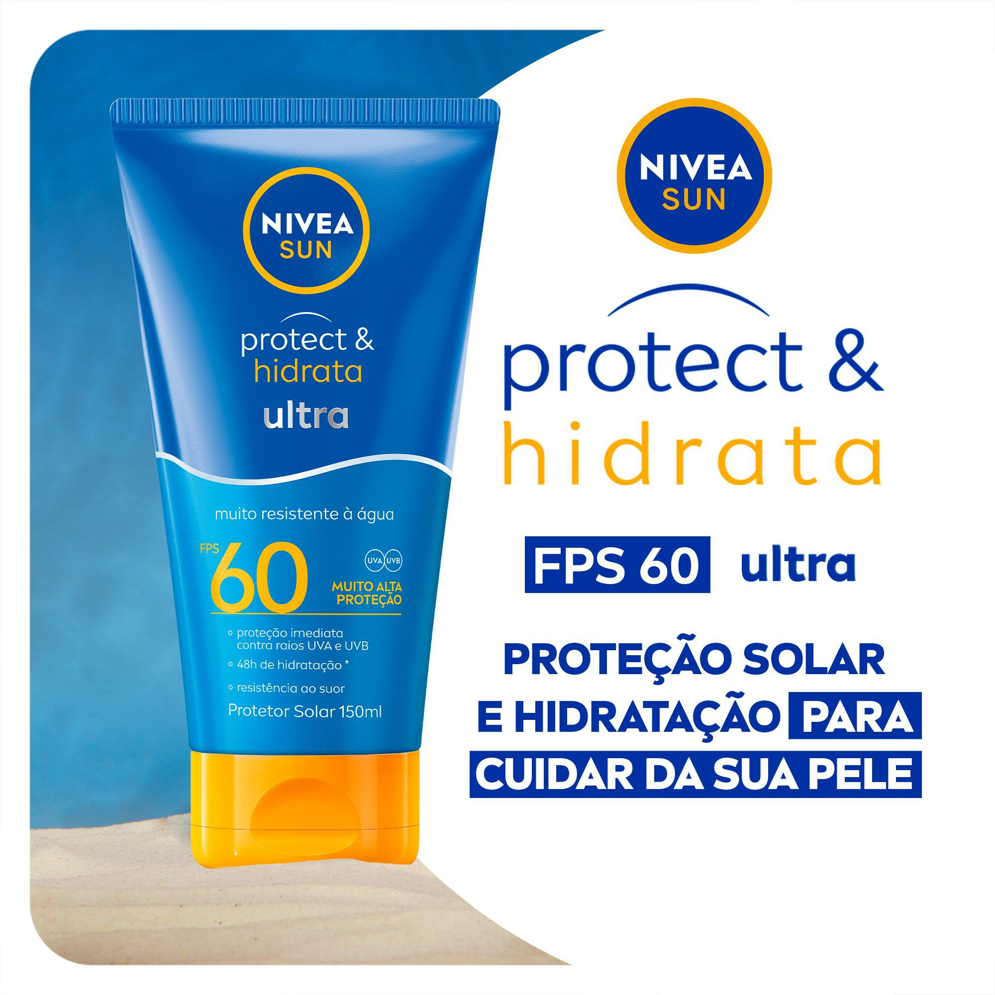 Protetor Solar Nivea Sun Protect & Hidrata Ultra FPS60 150ml — imagem 2 | Farmácia Resyla