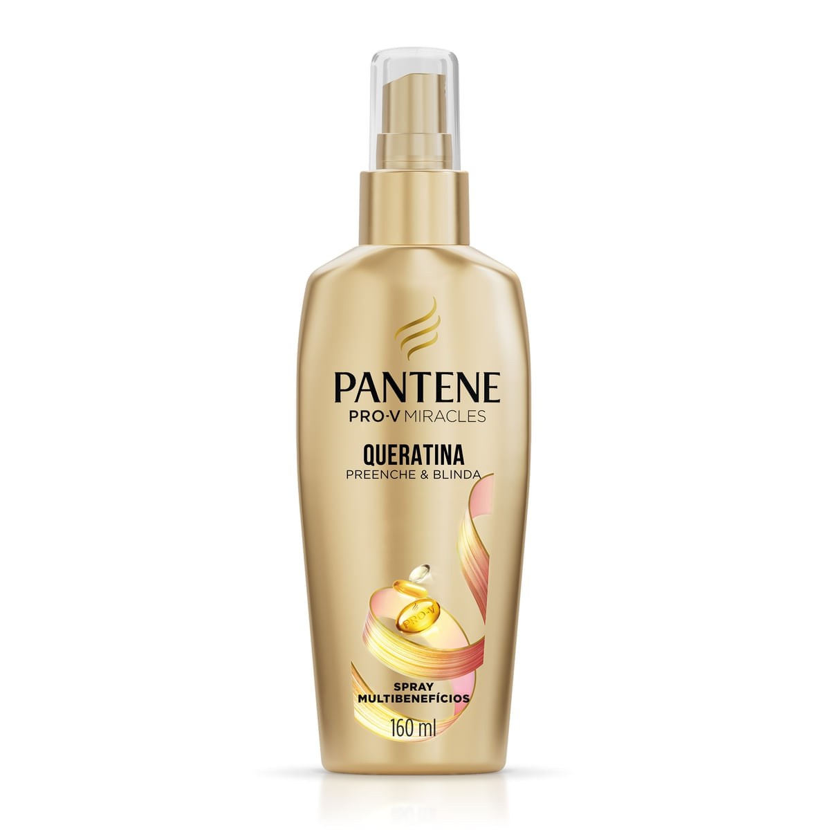 Protetor Térmico Pantene Pro-V Miracles Queratina Preenche & Blinda Spray 160ml — Pantene | Farmácia Resyla